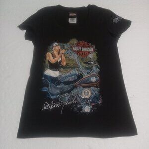 Harley Davidson Women's Scott Jacobs Limited Edition SS Slim Fit T Shirt M